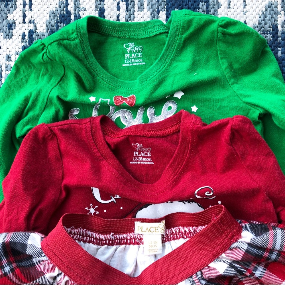 Christmas Bundle 12M Baby Girls EUC-8 Pieces!🎄❤️ - Picture 3 of 5